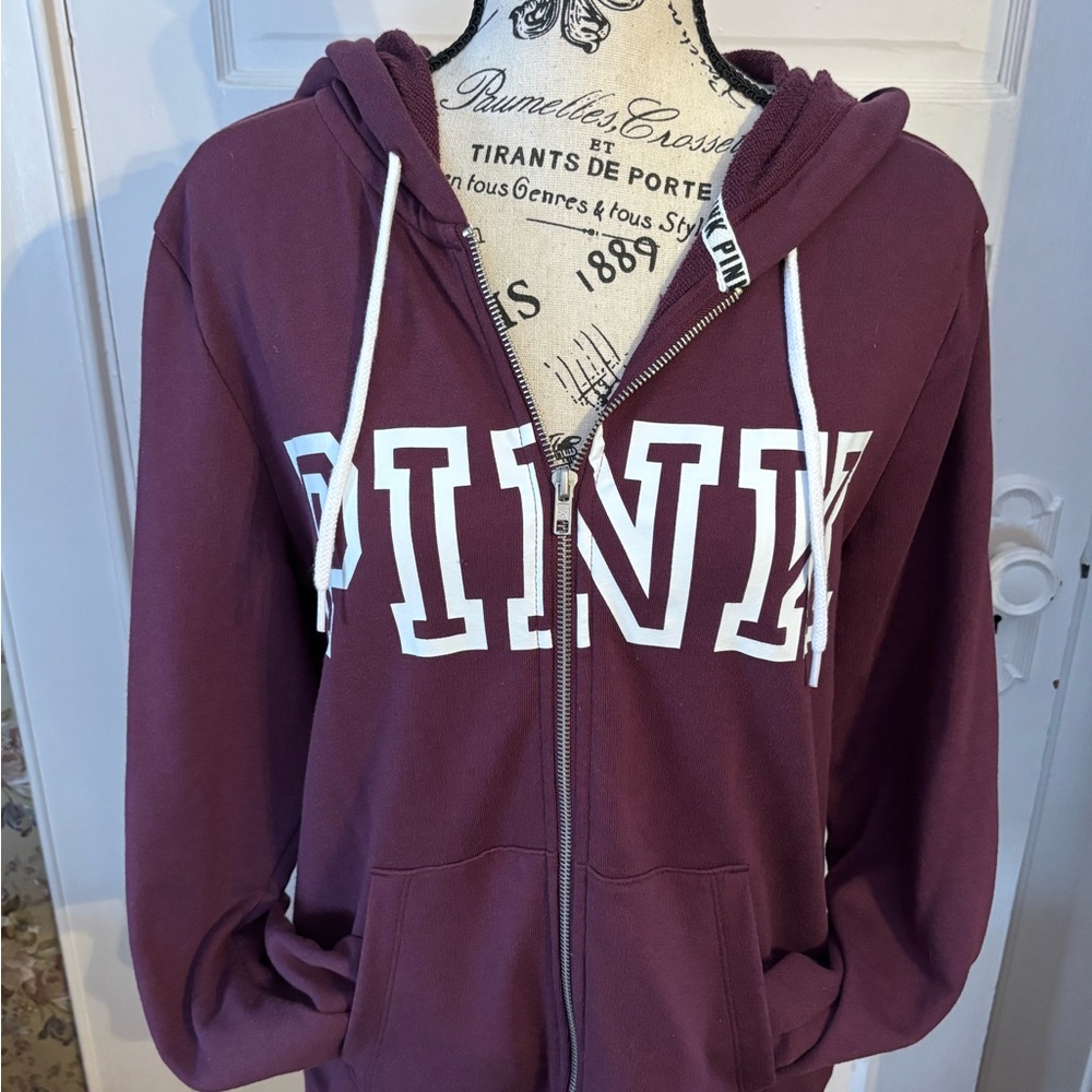 VS Pink zip up hoodie